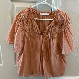 Summer short sleeved blouse